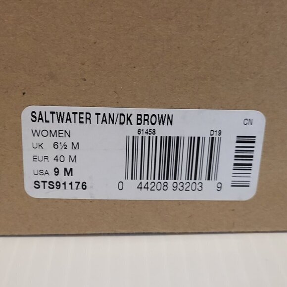 Sperry Women's 9M Duck Saltwater Leather Boots Brown Waterproof In Box Excellent - Picture 14 of 15